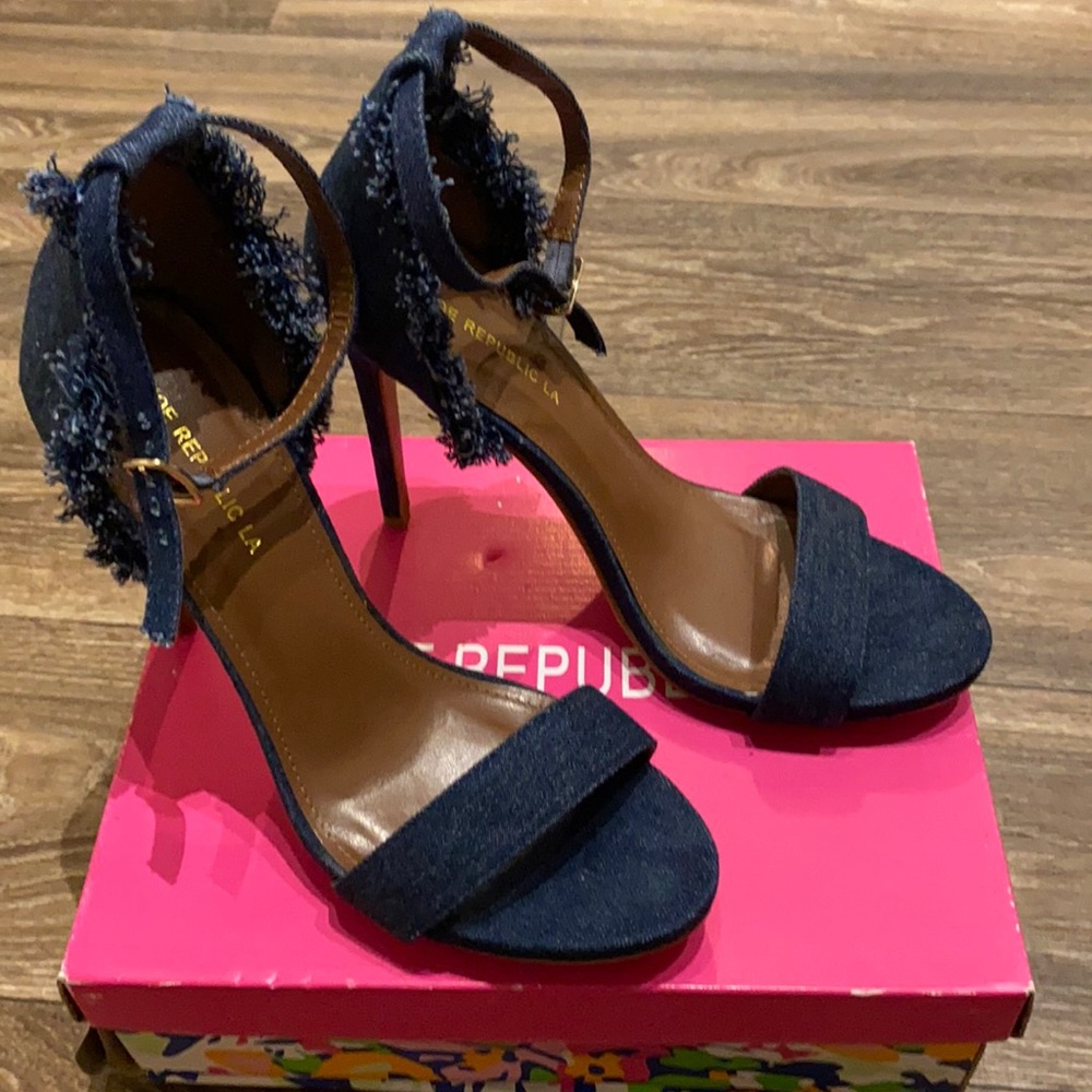 Shoe Republic LA Blue Jean Sandals